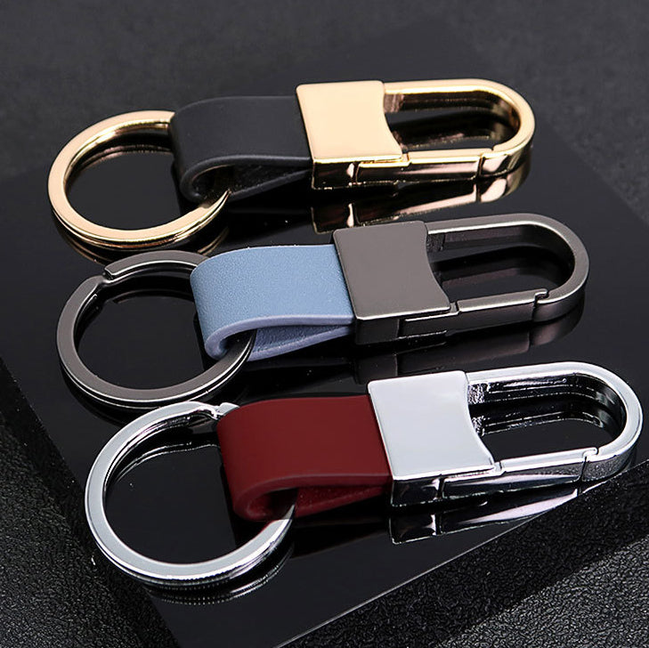 Luxury Leather Car Keychain – Soft, Stylish & Durable