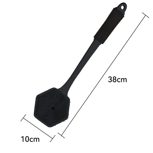 Comfort Grip Silicone Bath Brush – Deep Cleansing Back & Body Washer