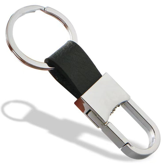 Luxury Leather Car Keychain – Soft, Stylish & Durable