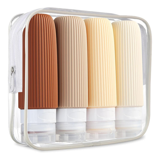 Portable Toiletry Bottles Set – Refillable Travel Essentials Kit