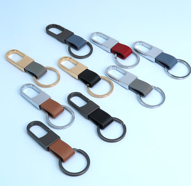 Luxury Leather Car Keychain – Soft, Stylish & Durable