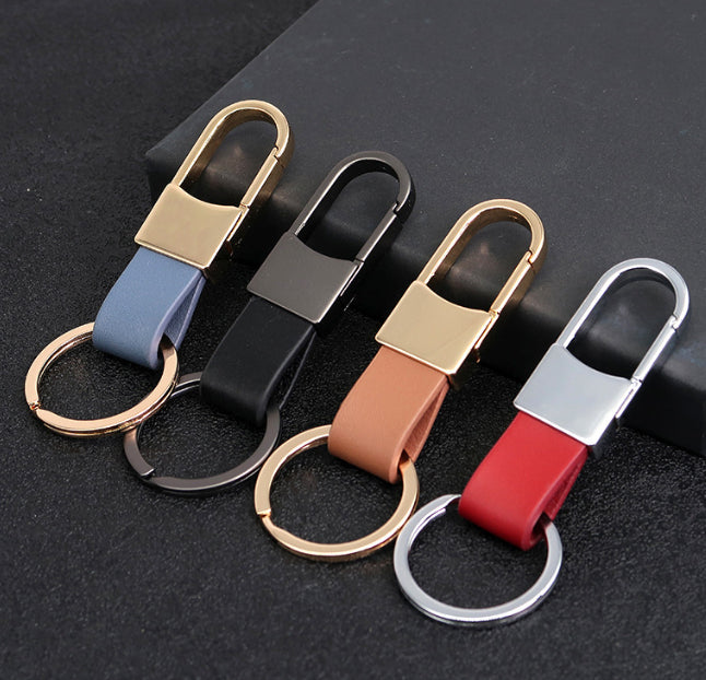 Luxury Leather Car Keychain – Soft, Stylish & Durable