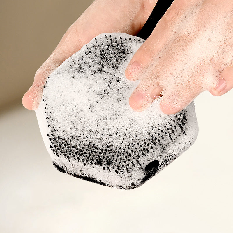 Comfort Grip Silicone Bath Brush – Deep Cleansing Back & Body Washer