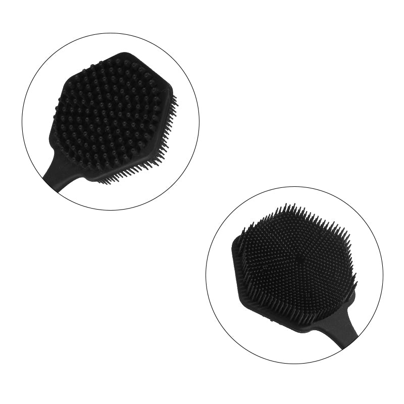 Comfort Grip Silicone Bath Brush – Deep Cleansing Back & Body Washer