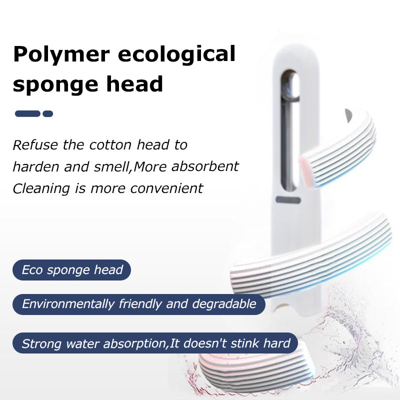 Mini Magic Sponge Mop – Self-Squeeze Wiper for Quick & Easy Cleaning