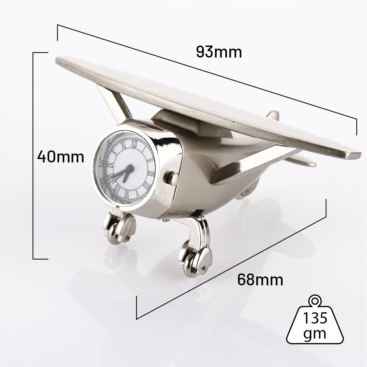 Stylish Aeroplane Clock – Desk Decor with a Twist