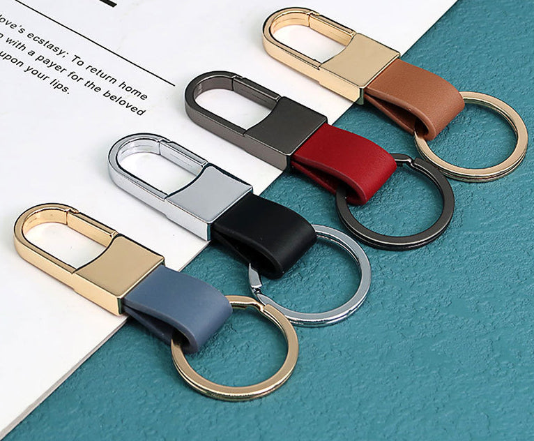 Luxury Leather Car Keychain – Soft, Stylish & Durable